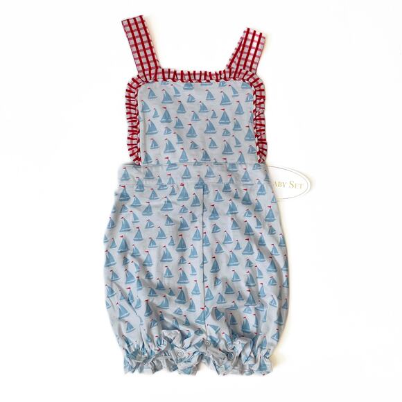 NWT Lullaby Set 18M Abby Anchors Romper - Picture 1 of 5